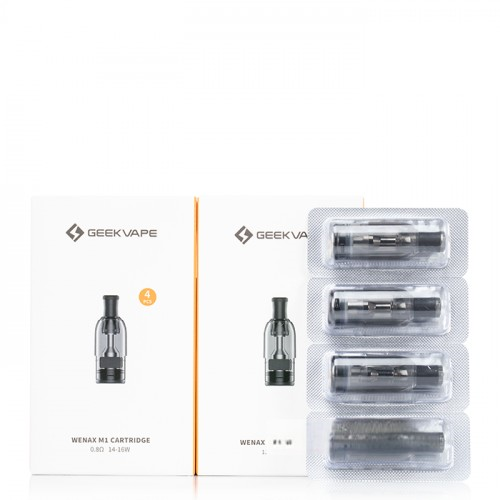 Geekvape M1 Spare Pods 4 Pcs 0.8 Ohm 14-16 W